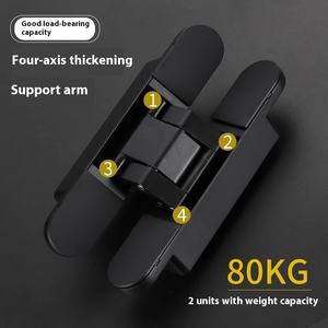 Регулируемый поперечный шарнир 180 градусов трехмерная Скрытая деревянная дверная фурнитура 180 градусов полностью открытая дверная фурнитура с подшипником нагрузки - Product Image 4