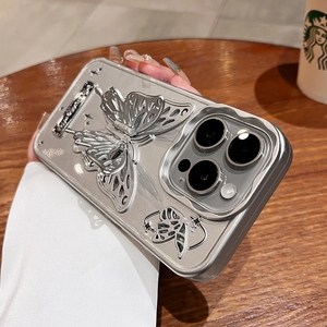 Custodia per telefono con staffa a farfalla in stile coreano per <span class=keywords><strong>iPhone</strong></span> <span class=keywords><strong>12</strong></span> 13 14 15 Pro Max <span class=keywords><strong>Cover</strong></span> antiurto con supporto in <span class=keywords><strong>Silicone</strong></span> morbido - Product Image 2