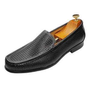 New luxury fashion high-grade Italian design Oxford hand made driving loafers genuine leather shoes men