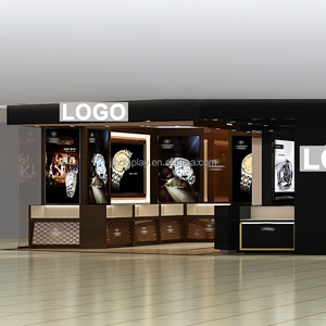 Jjh thiết kế đồng hồ trưng bày cửa hàng tùy chỉnh thiết kế nội thất Đồng hồ đeo tay trưng bày trưng bày cho cửa hàng bán lẻ tủ đồng hồ hiển thị trường hợp - Product Image 5