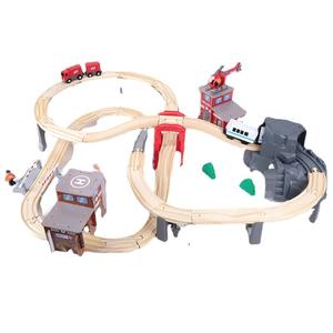 Enseignement sida ferroviaire jeu de construction en <span class=keywords><strong>bois</strong></span> <span class=keywords><strong>train</strong></span> enfants jouet - Product Image 1