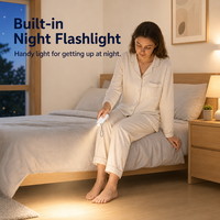 Haut-parleur de sommeil à conduction osseuse sous oreiller, mini, ultra-fin, sans fil, Bluetooth, bruit blanc, lampe torche, minuterie, Type-C, OEM ODM