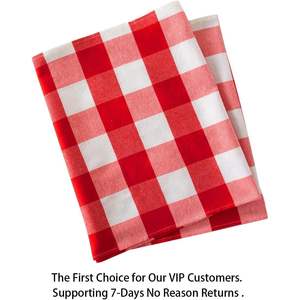 Chemin de table et nappe en coton blanc à carreaux de buffle pour les dîners à la ferme Fabriqué en Chine - Product Image 6