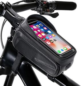 Sac de guidon de vélo personnalisé avec logo, accessoires de vélo, pièces de moto, sac de cadre tubulaire, sac avant de vélo étanche et durable - Product Image 1