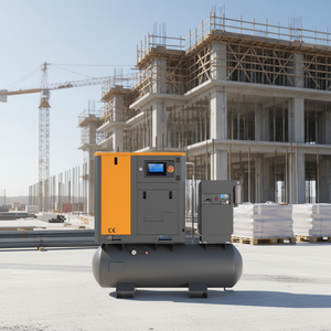 Compresseur d'air industriel à vis à faible consommation de carburant de qualité supérieure pour usage en usine et en ingénierie - Product Image 1