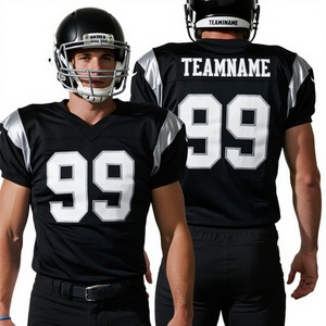 Ensembles d'équipe d'entraînement pour jeunes entièrement personnalisés Kits de <span class=keywords><strong>cricket</strong></span> Uniformes de football américain de la ligue professionnelle à impression par sublimation - Product Image 4