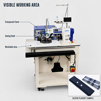 Machine à coudre industrielle TOPSEW TS-850 pour la traitement des fentes et des revers de manches de chemise en usine