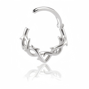 2025 Anillo de <span class=keywords><strong>Nariz</strong></span> Sexy para Septum, Clicker Articulado, Gancho para Cartílago, Acero Inoxidable 316L, Joyería para Piercing Corporal - Product Image 4