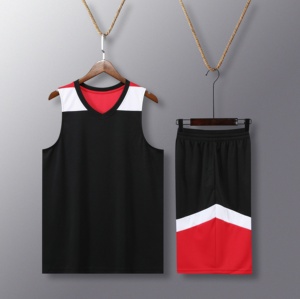 Jersey basket cepat kering bersirkulasi baru desain uniseks seragam latihan basket dewasa Teknik sublimasi - Product Image 5
