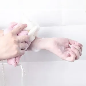 Soft Shower Mesh Foaming Sponge Body Scrub Exfoliating Back Brush Skin <b>Cleaner</b> Bath <b>Bubble</b> Ball Skin Care Bathing Accessories - Product Image 3