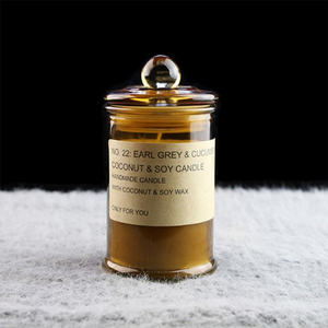 Good Selling <b>Decorative</b> Container for Candles 150ml 350ml 750ml Amber Candle Jars Glass Jars With <b>Lids</b> for Candle Making - Product Image 2