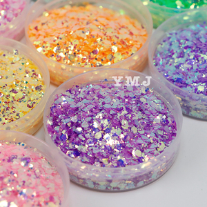Großhandel Sparkle 2*2 Fine Glitter Mermaid Flakes Hexagon DIY Nagel Maniküre Pailletten Glitter Pulver für Resin Crafts Tumbler - Product Image 1