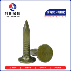 Clous de fixation pour tuiles d'asphalte Ding Lang Jin Shu, 20mm, 25mm, 30mm, en acier à pointe acérée, galvanisés, peinture mixte - Product Image 2