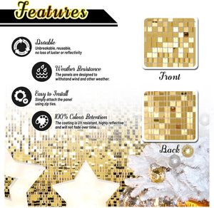 Panneaux <span class=keywords><strong>de</strong></span> <span class=keywords><strong>fond</strong></span> à paillettes Shimmer Walls <span class=keywords><strong>Photo</strong></span> Background pour décorations d'anniversaire <span class=keywords><strong>Mariage</strong></span> Fiançailles Anniversaire - Product Image 4
