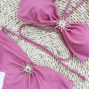 Jambe haute Biquini brillant <span class=keywords><strong>soleil</strong></span> Bikini ensemble Push up Bikinis maillot <span class=keywords><strong>de</strong></span> <span class=keywords><strong>bain</strong></span> maillots <span class=keywords><strong>de</strong></span> <span class=keywords><strong>bain</strong></span> couvrir Sexy femmes maillot <span class=keywords><strong>de</strong></span> <span class=keywords><strong>bain</strong></span> 2025 femme maillots <span class=keywords><strong>de</strong></span> <span class=keywords><strong>bain</strong></span> - Product Image 5