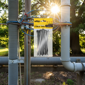 Attaches-câbles Vito 2,5x100mm en nylon avec protection UV, 100 pièces - Product Image 3