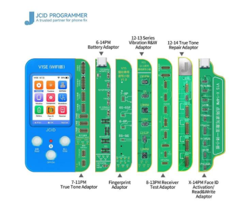 JC V1SE Programmer for iPhone X 11 12 13 14 15 16  with Photosensitive True Tone Screen Fingerprint Battery Camera Face Id Fix