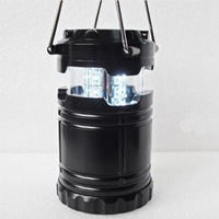 Lanterne de camping LED portable télescopique Vision Factory, 30 LED, 145 lumens, super lumineuse, alimentée par piles AA