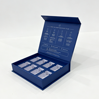 Luxuriöse GHK Cu Starre Buchform-Verpackung mit Magnetverschluss Prägung UV-Beschichtung Schaumstoffeinlage für Peptide