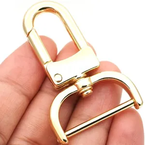 Fashion 1 Inch 25mm Metal Hardware d ring clasp Swivels Snap Lobster Clasp Removable Hooks Wholesale Accessories For bags