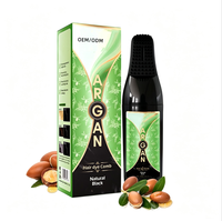 Shampoo colorant capillaire personnalisé, teinture permanente sans ammoniaque, teinture noire pour cheveux avec peigne, 200 ml, ingrédients à base de plantes, fabrication sur mesure, vente en gros