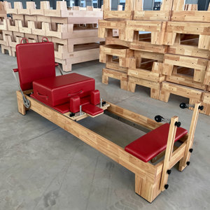 Reformer de Pilates de Madera de Caucho para Uso Doméstico y Comercial, Máquina Profesional de Pilates para Estudio - Product Image 1