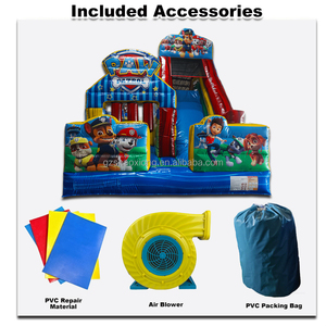 Scivolo Gonfiabile Commerciale per Bambini con Castello Rimbalzante, Combo Scivolo e Ostacoli per Esterni con Soffiatore - Product Image 5