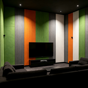 Eco-friendly Odorless Acoustic Panels 9mm Thick 4kg/m Density NRC 0.9 Fireproof Modern Design for Office Meeting Rooms - Product Image 2