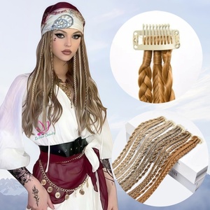 Tresse de perruque synthétique à trois brins avec clip <span class=keywords><strong>BB</strong></span> Clip de perruque de tresse d'usure quotidienne pour les femmes Clip de 22 pouces dans l'extension de cheveux de tresse - Product Image 1