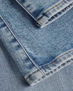 Factory Direct Sale Womens Mid Rise Denim Pants Vintage Blue <strong>Ladies</strong> <strong>Baggy</strong> <strong>Jeans</strong> Mid Waist 70S Women Flared Denim <strong>Jeans</strong> - Product Image 6