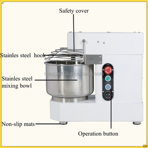 Tốc độ móc thương mại + Tốc độ bát chuyên nghiệp xoắn ốc bột trộn 10L nướng bột thương mại xoắn ốc bánh mì bột trộn - Product Image 3