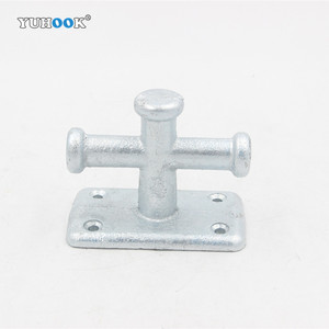 Taquet de quai de quincaillerie marine de borne de coulée unique galvanisée plongée à chaud d'accessoires de bateau - Product Image 4