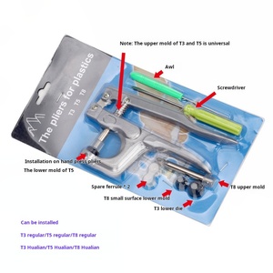 Pinces à pression en métal Outils de pince à épiler Colorful T3 T5 T8 <span class=keywords><strong>Press</strong></span> Plastic Snap Buttons Fastener Kits - Product Image 3