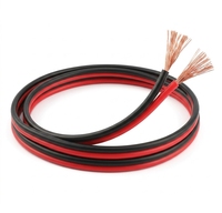 Cable de Altavoz Flexible de 2 Núcleos Rojo y Negro, Cable de Audio de Cobre CCA OFC, Cable de Iluminación de 0.5mm 0.75mm 1mm