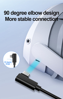 Câble de liaison tressé en nylon 60W en gros pour casque VR, USB 3.2 Gen1 vers Type C, câble de liaison 3A pour accessoires VR