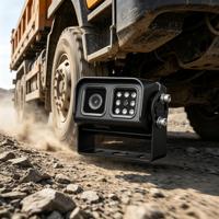 Kit de Cámara de Reversa con Alerta de Punto Ciego AI BSD 1080P para Camiones y Remolques, Cámara Impermeable con Visión Nocturna IP68, Certificación CE FCC RoHS