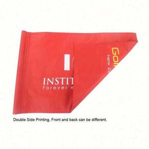 Drapeaux de golf personnalisés en polyester 100% avec impression par sublimation, logo double face, drapeau de golf Oxford pour l'entraînement, drapeau de trou de golf - Product Image 4