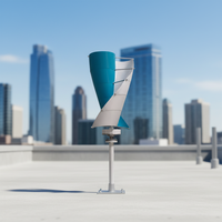 Éolienne verticale hélicoïdale SVAWT Luvorb pour usage résidentiel, générateur d'énergie éolienne 12 volts 800 W 1 kW, prix de l'éolienne