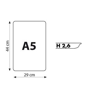Vassoio Rettangolare per Banco da Macellaio 44x29 Cm Nero Formato A5 Bordo Arrotondato Altezza 2,6 Cm Organizzatore per Frigorifero - Product Image 5