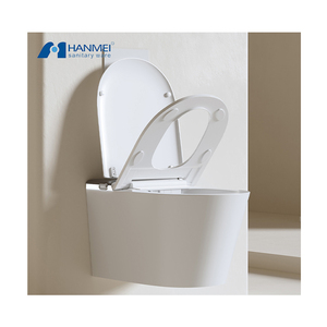 Настенный Умный Унитаз P-Trap Складной настенный унитаз без скрытого бака - Product Image 2