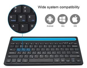 Portable Integrated <b>Stand</b> Rechargeable Ergonomic Standard 78 Keys Abs Bluetooth Wireless Keyboards <b>for</b> <b>Tablet</b> Pc - Product Image 3