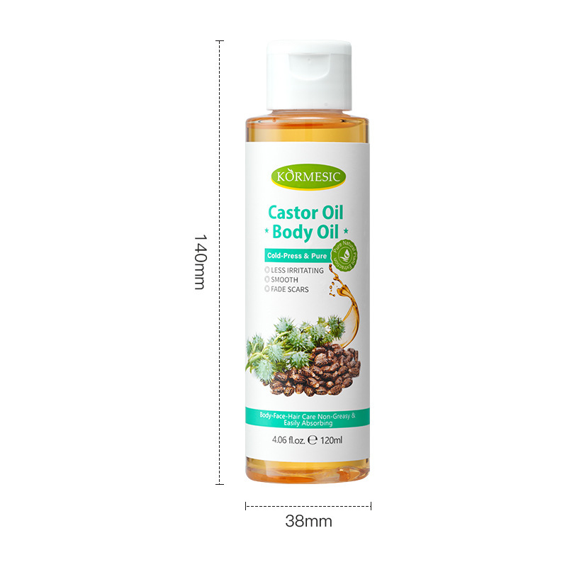 Huile de massage corps à l'huile de ricin 120ml