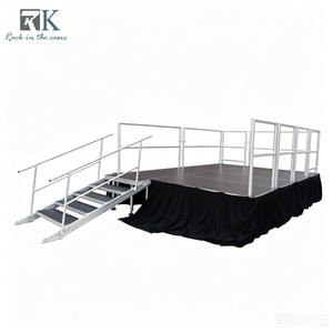 เวทีพกพาพร้อมขาปรับระดับได้สำหรับงานกลางแจ้งและในร่ม - Product Image 6