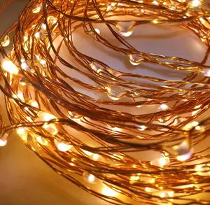 10M 100 LEDS Garden Decoration Light Battery Rice String Lights for Fairy Christmas Tree Wedding