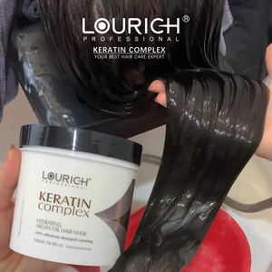 LOURICH Salon-<span class=keywords><strong>maschera</strong></span> professionale per <span class=keywords><strong>capelli</strong></span> per la riparazione della cheratina 500ml nutrimento profondo per <span class=keywords><strong>capelli</strong></span> colorati/danneggiati - Product Image 2
