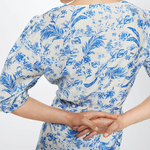 2022 vestido cruzado estampado Mujer elegante verano vestidos casuales vestido de moda - Product Image 3