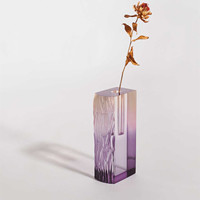 Vase à fleurs Transparent en plexiglas acrylique arc-en-ciel, Vase imperméable coloré, Vase de modélisation en acrylique