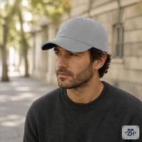 Casquette de baseball unisexe en coton uni, six panneaux, calotte souple, réglable, pour les acheteurs en gros en Europe