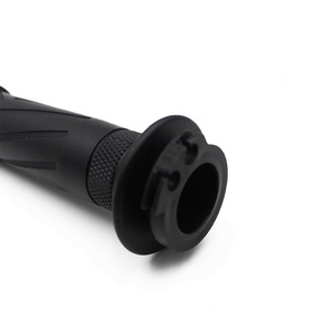 Empuñadura de manillar de motocicleta negra de 7/8 "y 22mm para GN125 GN 125 <span class=keywords><strong>Cafe</strong></span> <span class=keywords><strong>Racer</strong></span> Old School Retro Custom - Product Image 4