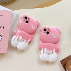 เคสโทรศัพท์รูปหมีน่ารักปี3D,เคสหลังลายการ์ตูนซิลิโคนนิ่มกันกระแทกสำหรับ <span class=keywords><strong>iPhone</strong></span> 14 13 12 11 Pro Max <span class=keywords><strong>XS</strong></span> X XR - Product Image 6